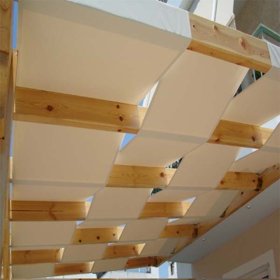 Πέργκολες με πλεκτό πανί